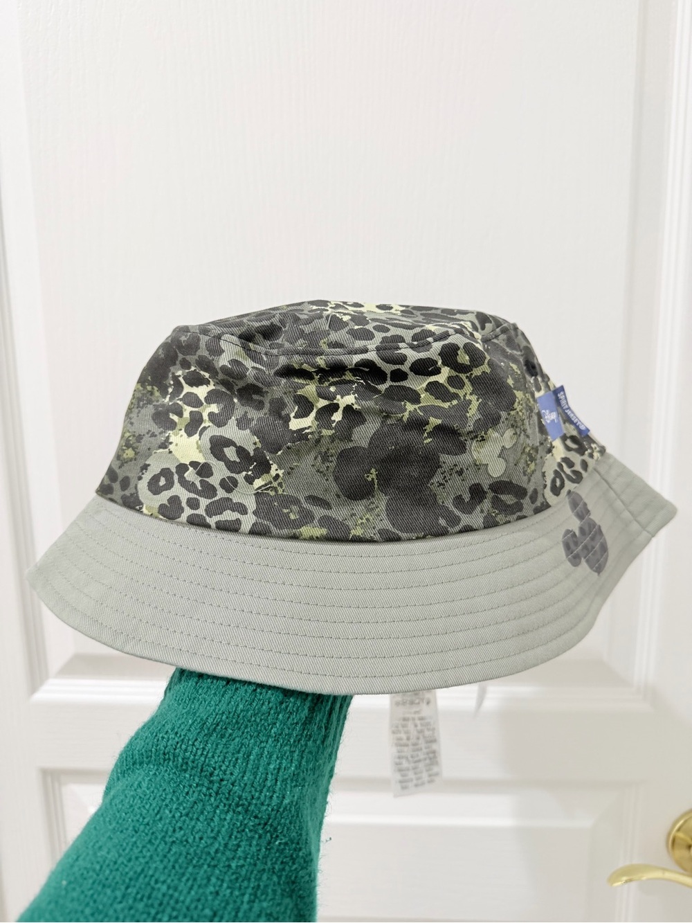 Disney Green Camo Leopard Print Bucket Hat